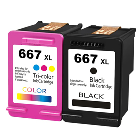 Ink cartridge HP DeskJet 1275 2374 2375 2376 2775 2776 6075 6475 6476 667XL TOHITA