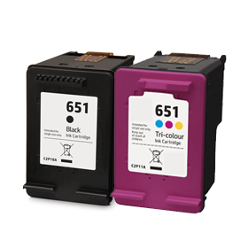 Ink cartridge C2P10AE C2P11AE 651 for HP DeskJet Ink Advantage 5575 5645 TOHITA