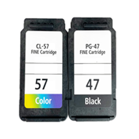 Ink cartridge PG-47 CL-57 for Canon PIXMA E400 E460 E480 E470 E477 E410 E417 TOHITA