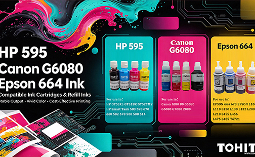 HP 595 Canon G6080 Epson 664 Ink